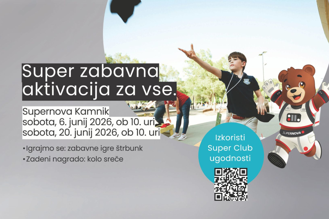 Supernova Kamnik v juniju pripravlja dve soboti zabave in nagrad